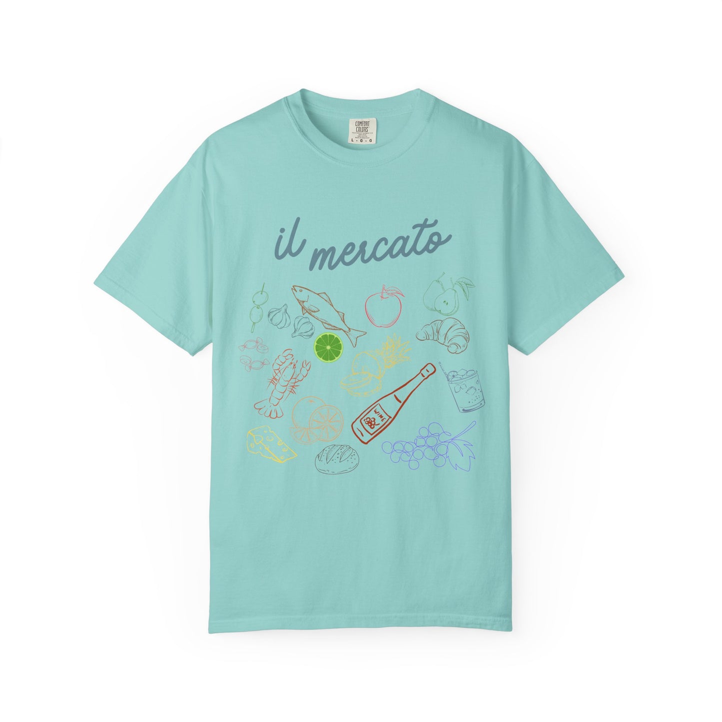 Il Mercato Garment-Dyed T-Shirt - Casual Foodie Tee