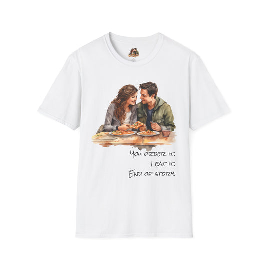 Funny Women's T-Shirt, His Food Tastes Better, Cute Girlfriend Tee for Food Lovers