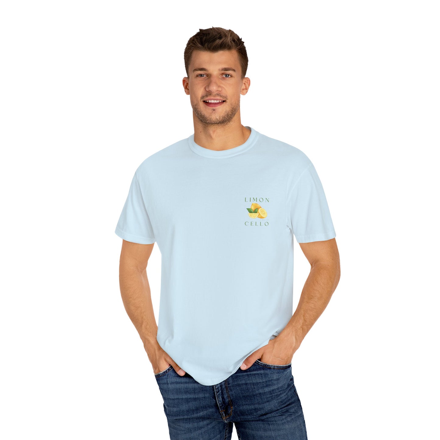 Limon Cello Unisex Garment-Dyed T-Shirt - Refreshing Citrus Graphic Tee