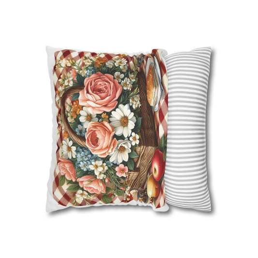 Vintage Floral Picnic Pillowcase - Cozy Home Decor