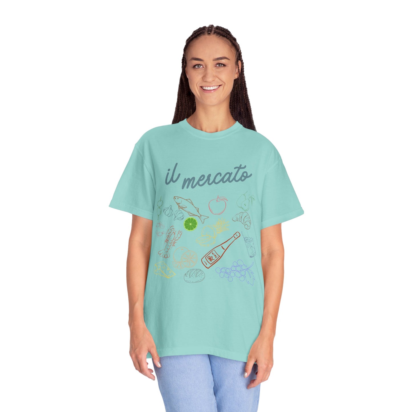 Il Mercato Garment-Dyed T-Shirt - Casual Foodie Tee