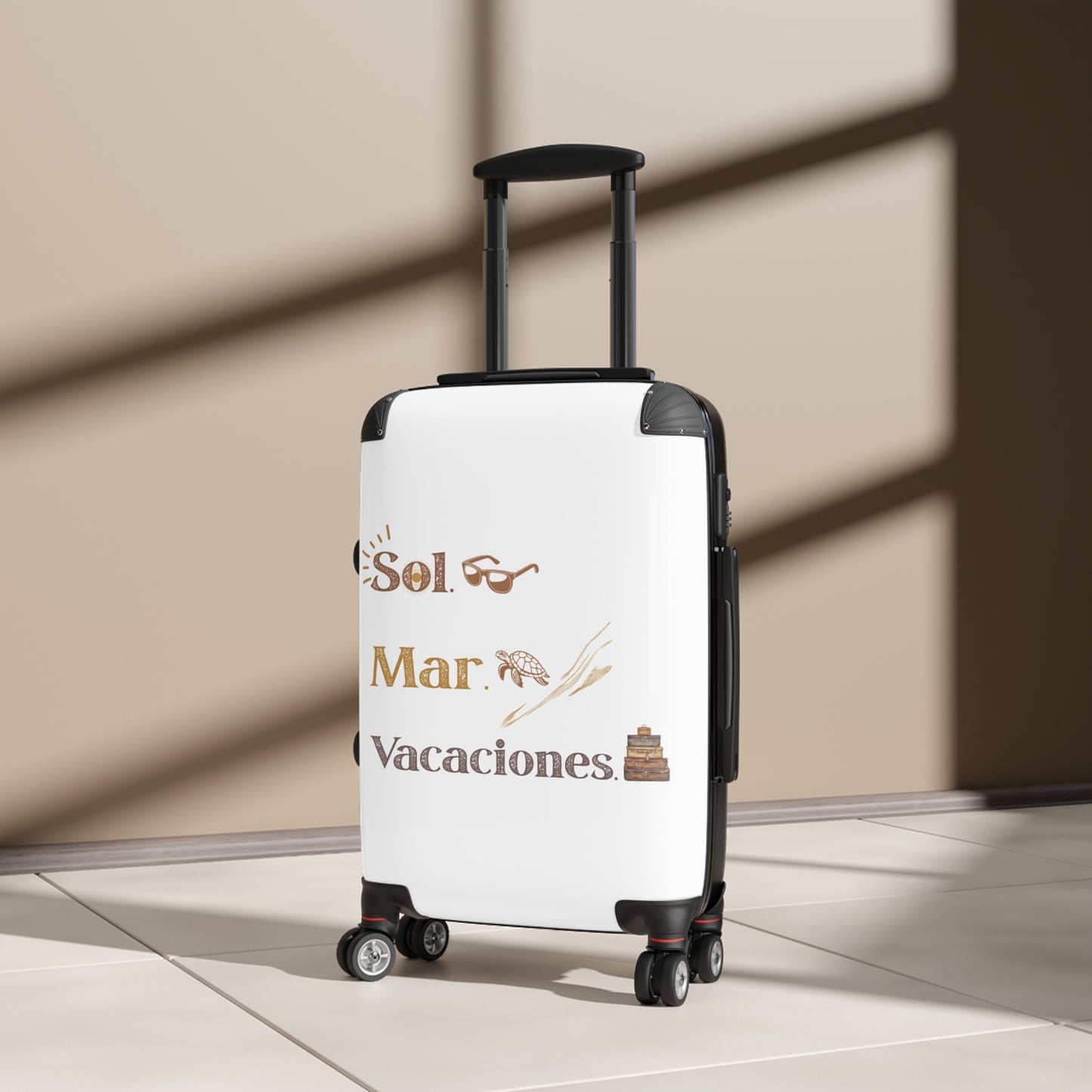 Stylish Travel Suitcase with Tropical Vibes - Perfect for Vacation Adventures!