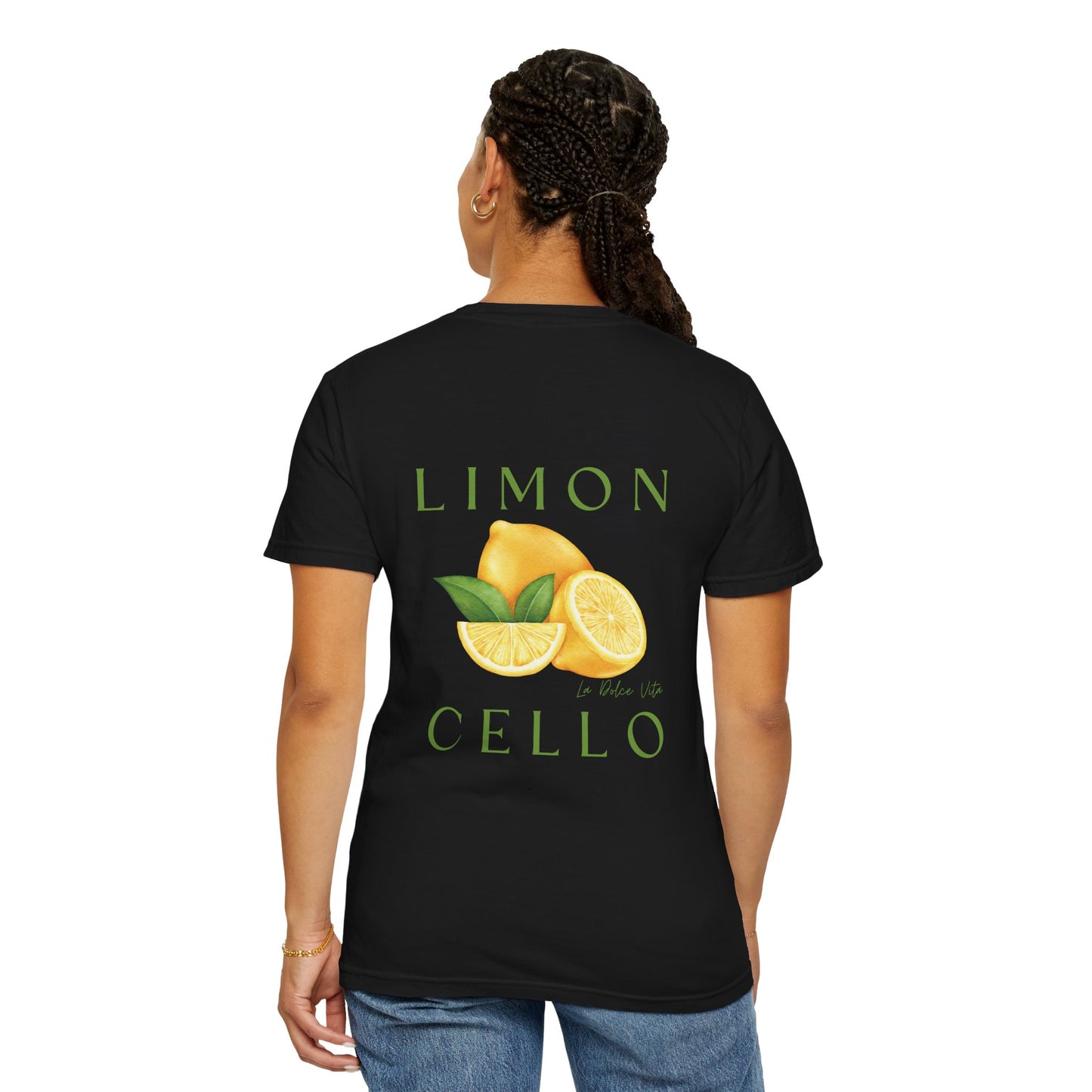 Limon Cello Unisex Garment-Dyed T-Shirt - Refreshing Citrus Graphic Tee
