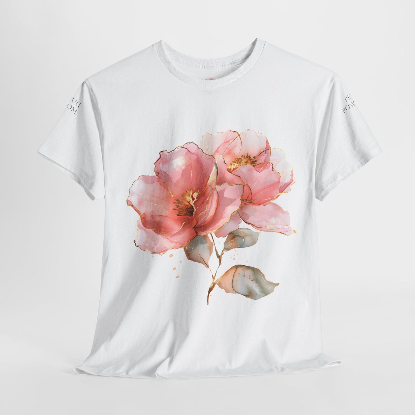 Floral Unisex Heavy Cotton Tee | Cute Casual Shirt for Spring, Nature Lover Gift, Summer Outfit, Everyday Wear, Eco-Friendly Cotton Tee