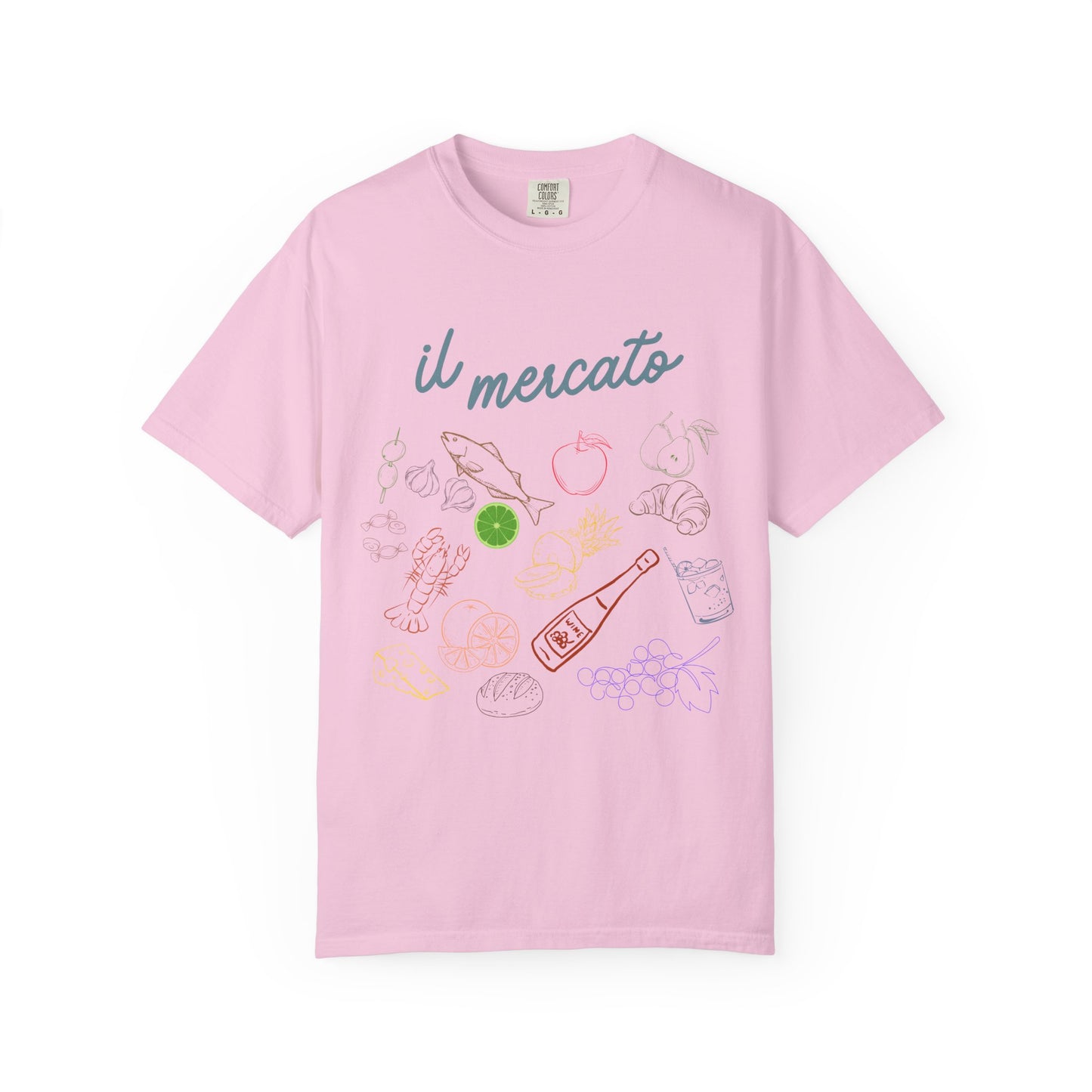 Il Mercato Garment-Dyed T-Shirt - Casual Foodie Tee