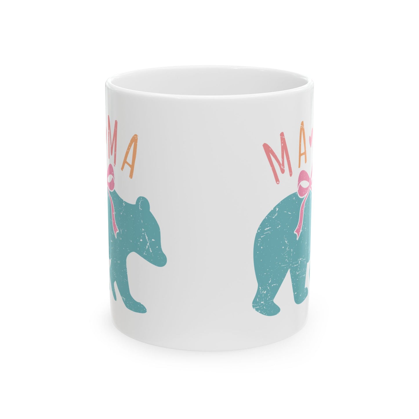 Mama Bear Ceramic Mug - Cute 11oz & 15oz Coffee Cup for Moms
