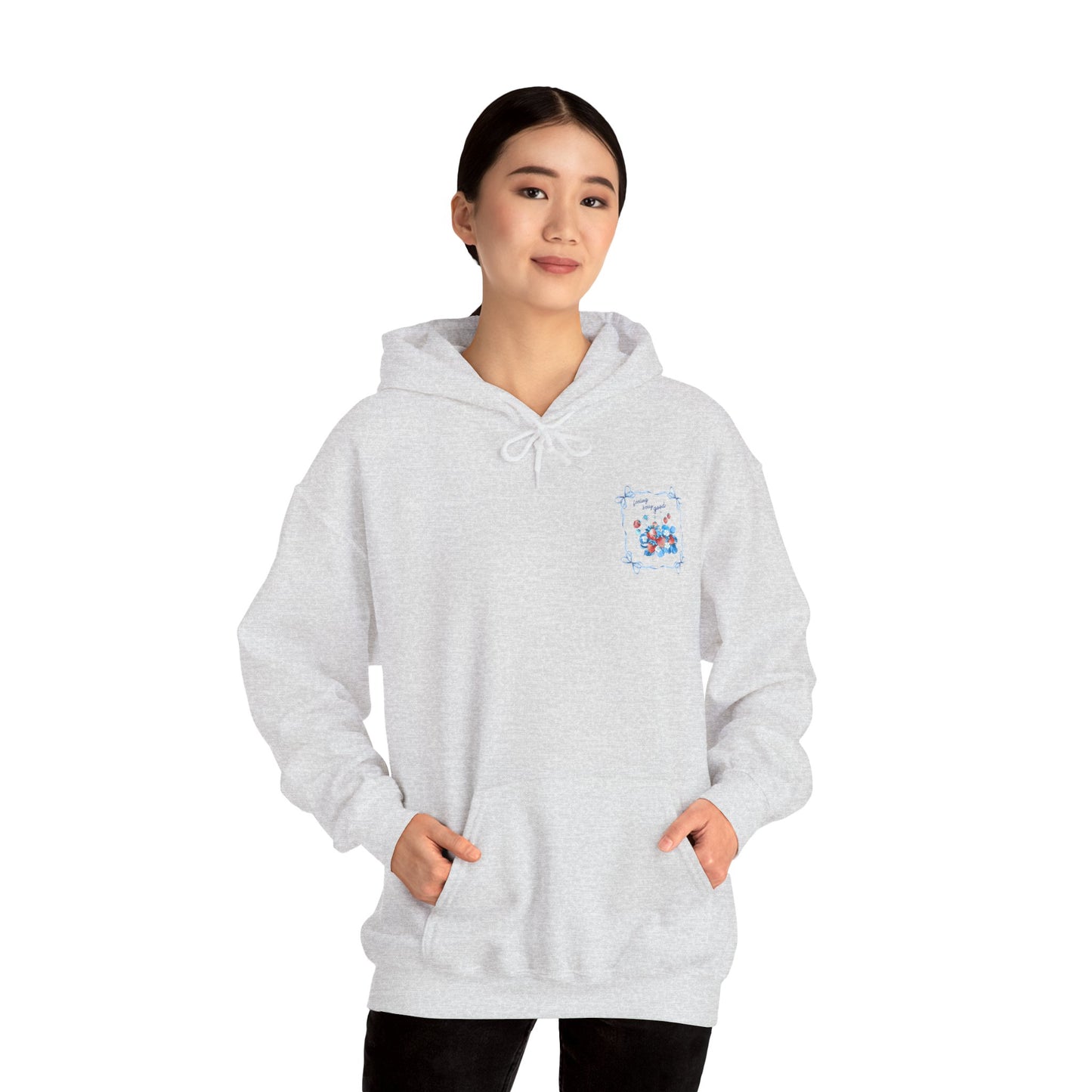 Feeling Good Floral Hoodie - Heavy Blend Sweatshirt