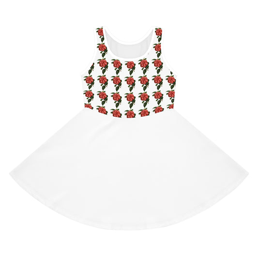 Girls' Floral Sundress, Summer Dress, Holiday Outfit, Birthday Gift, Vacation Wear, Cute Spring Dress