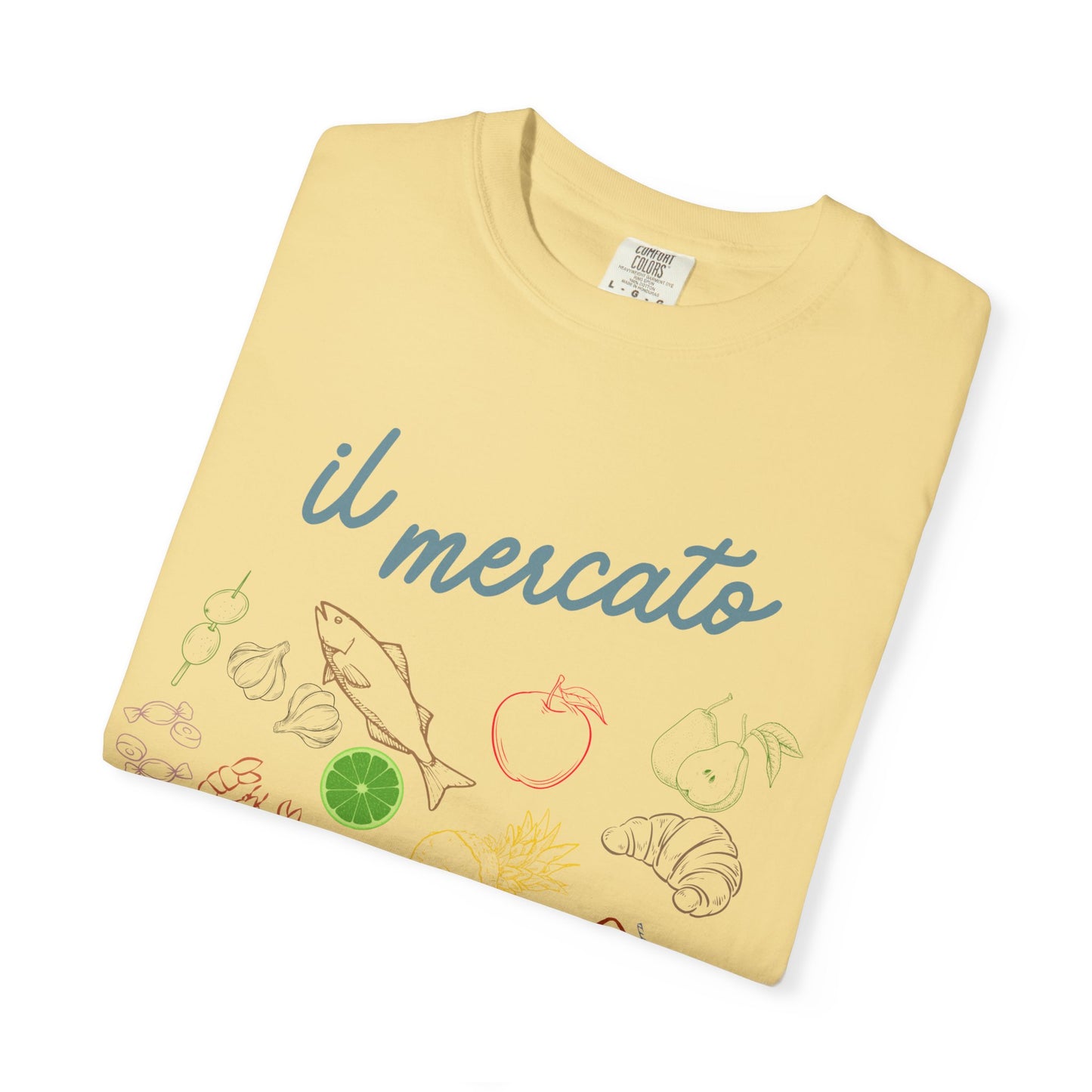 Il Mercato Garment-Dyed T-Shirt - Casual Foodie Tee