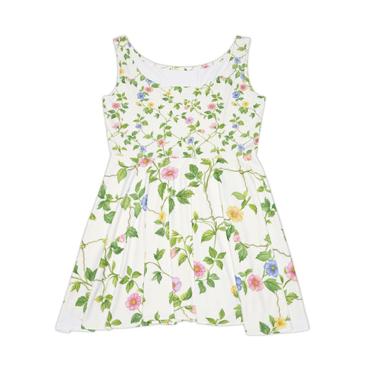 Floral Women's Skater Dress - Garden Party Style