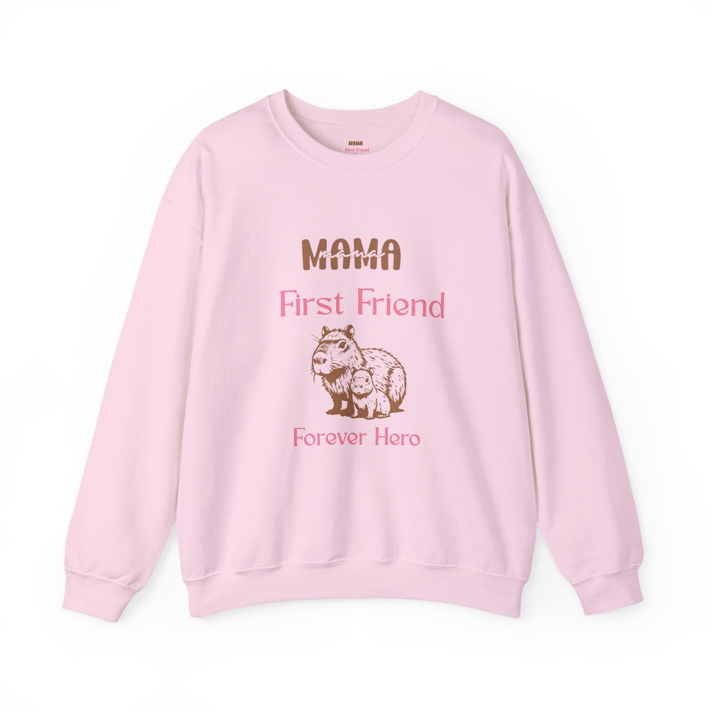 Mama's First Friend Sweatshirt – Cozy Gift for Moms, Baby Shower, Mother's Day, Family Celebration, Cute Gift Idea