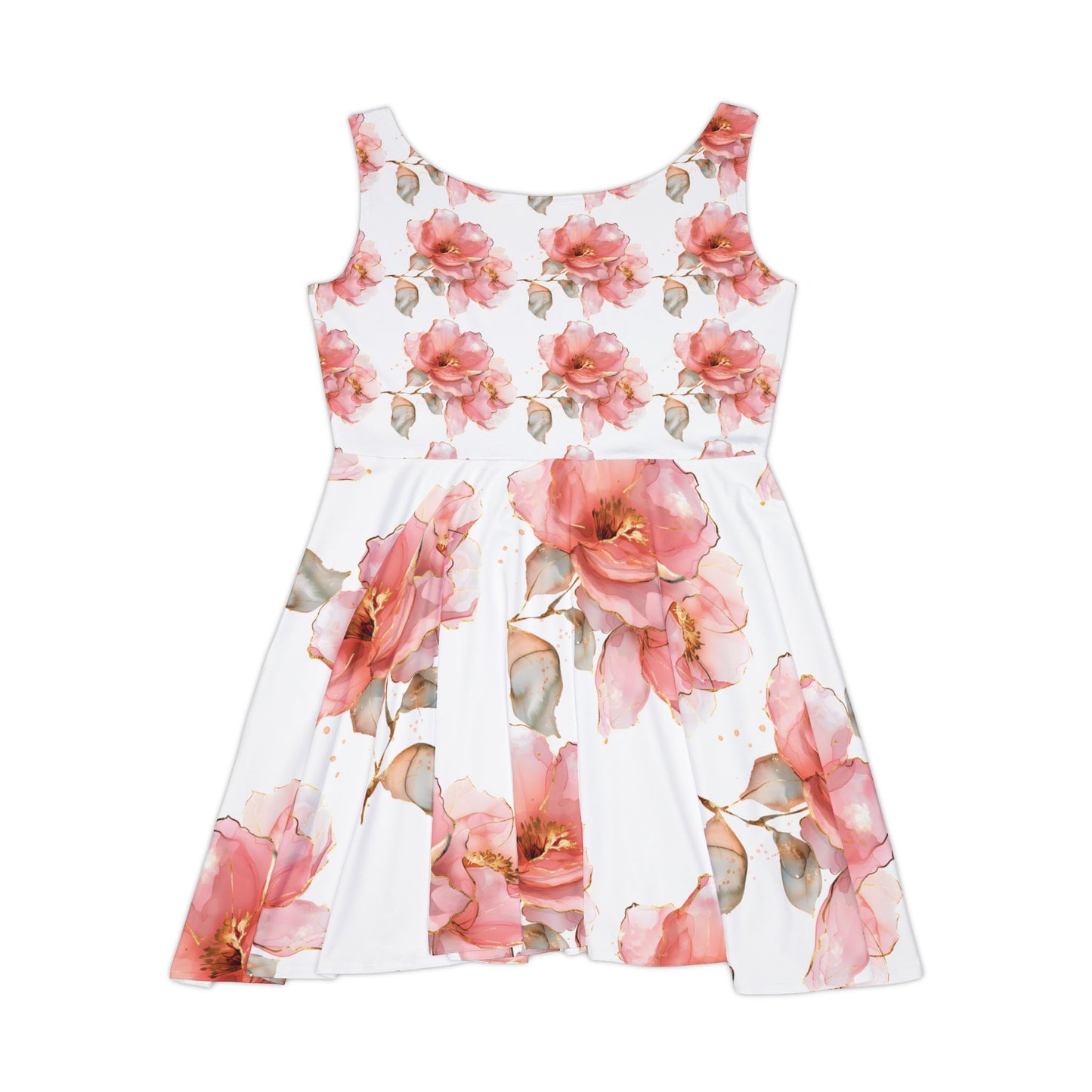 Floral Women's Skater Dress - Elegant Summer Outfit