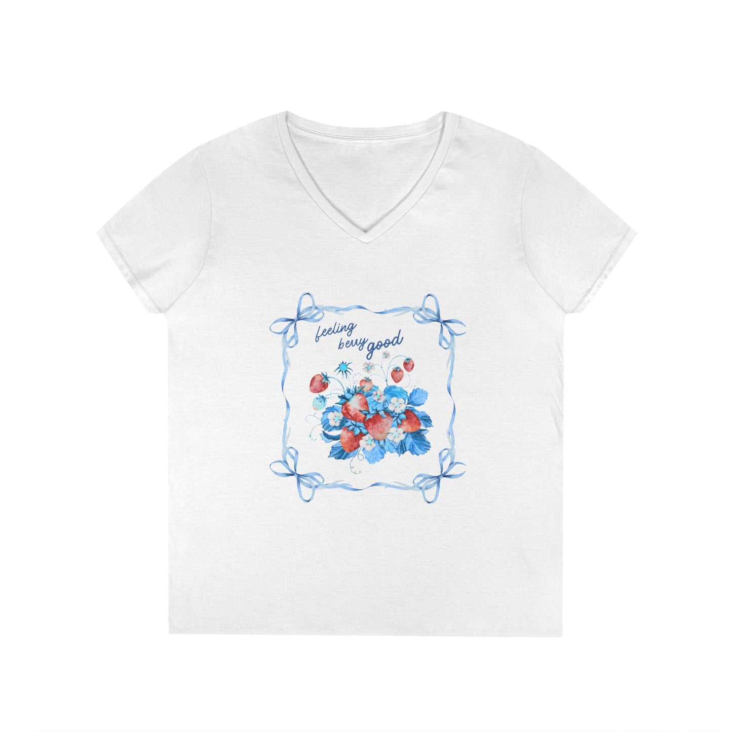 Loving Body Good V-Neck T-Shirt for Confident Women