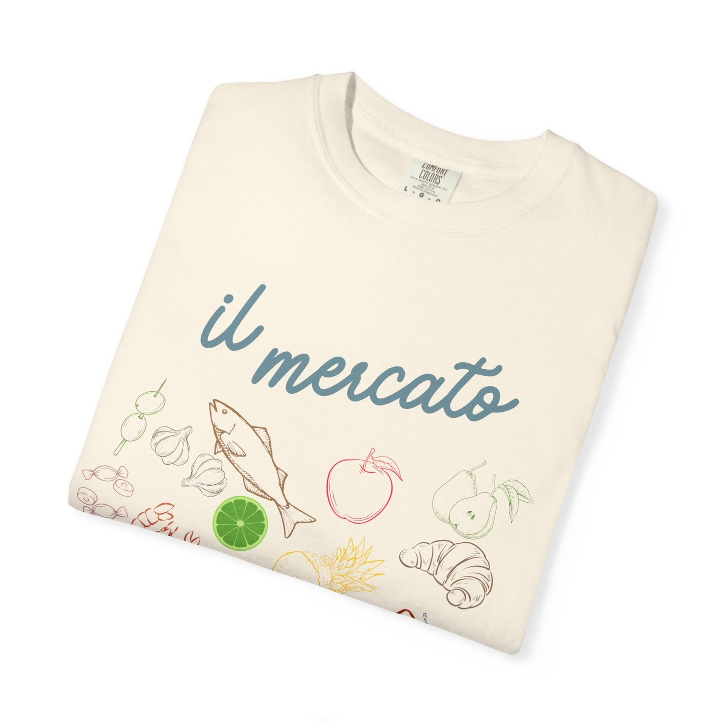 Il Mercato Garment-Dyed T-Shirt - Casual Foodie Tee