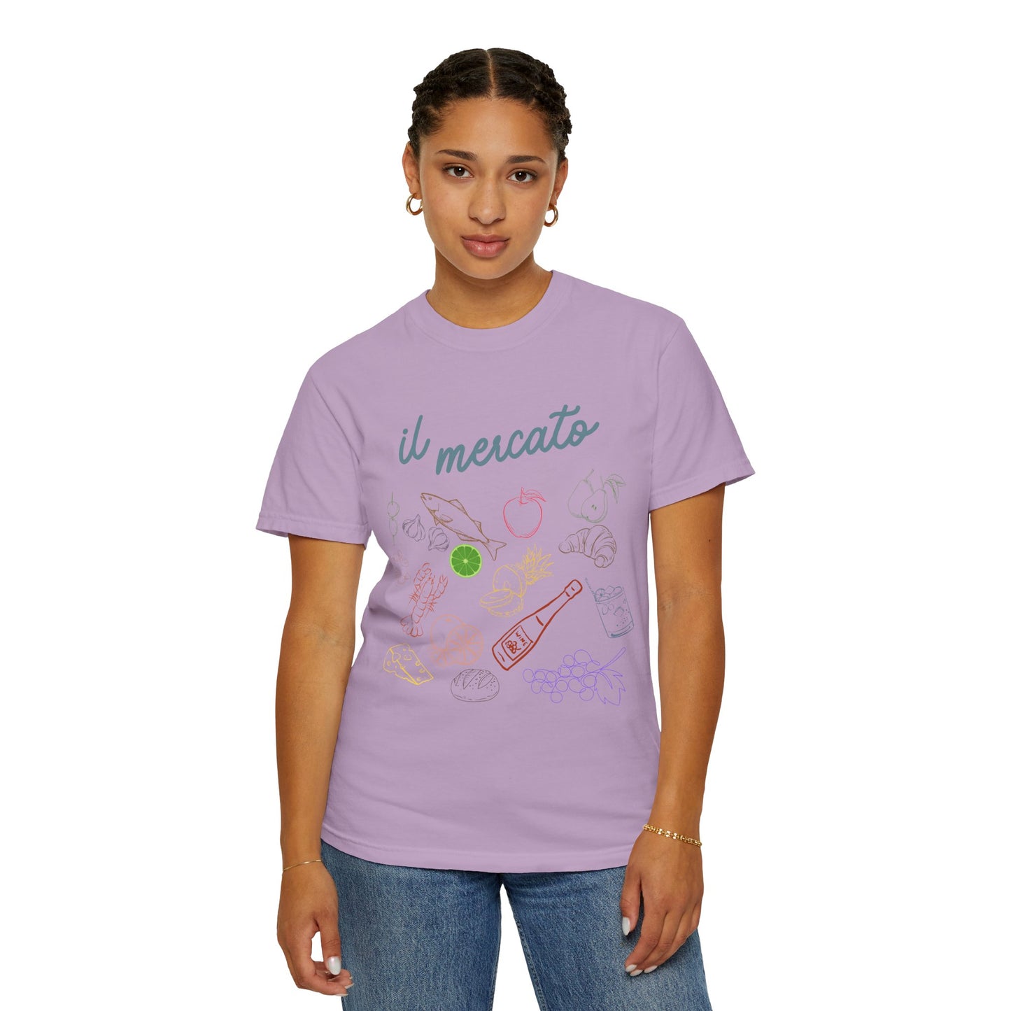 Il Mercato Garment-Dyed T-Shirt - Casual Foodie Tee