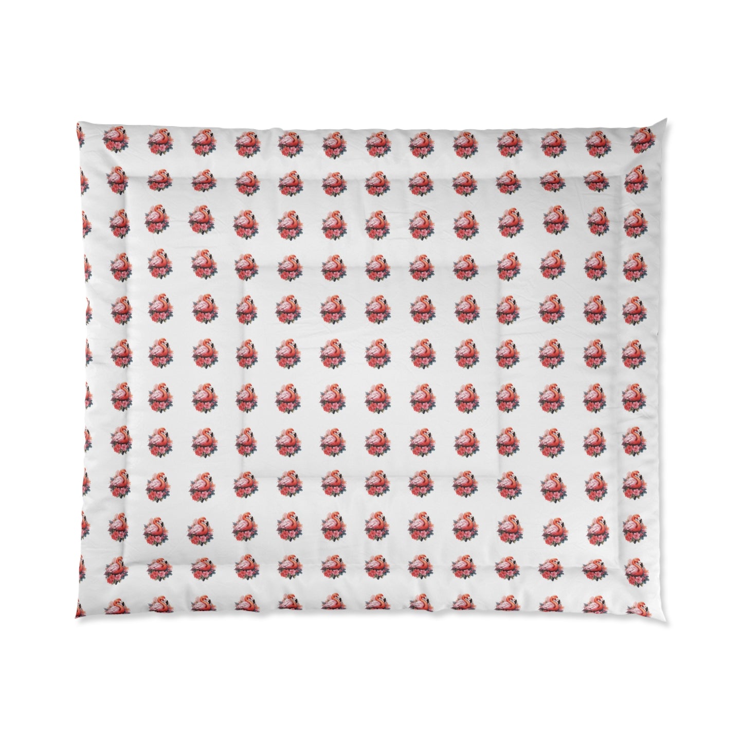 Cozy Floral/Flamingo Comforter - Perfect for Home Decor and Gift Giving