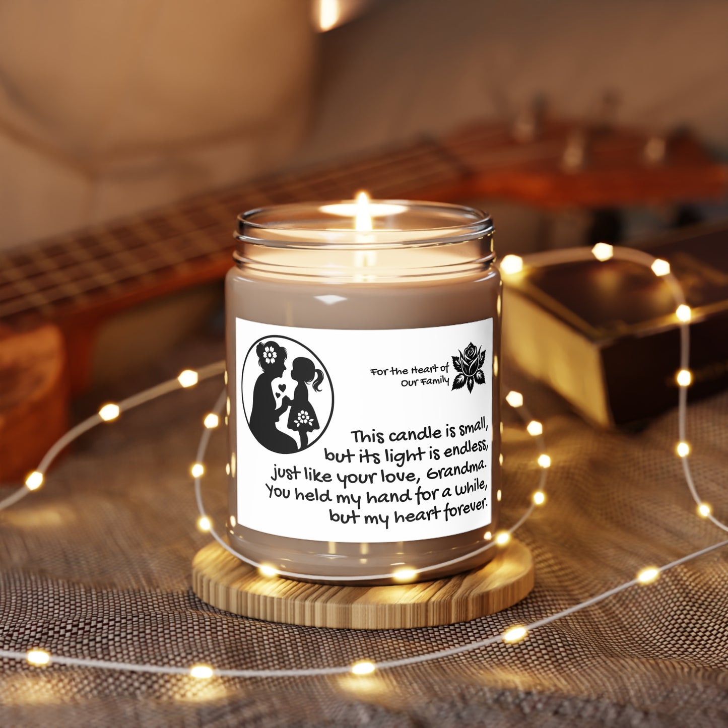 Heartwarming Scented Candle, Perfect Gift for Grandma, Remembrance Candle, Home Decor, Relaxation Candle, Family Love