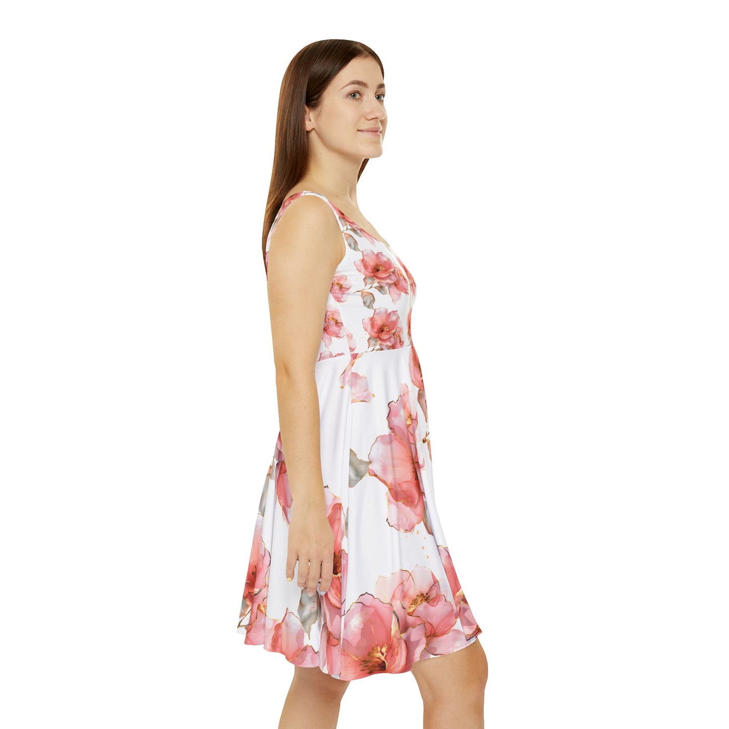 Floral Women's Skater Dress - Elegant Summer Outfit