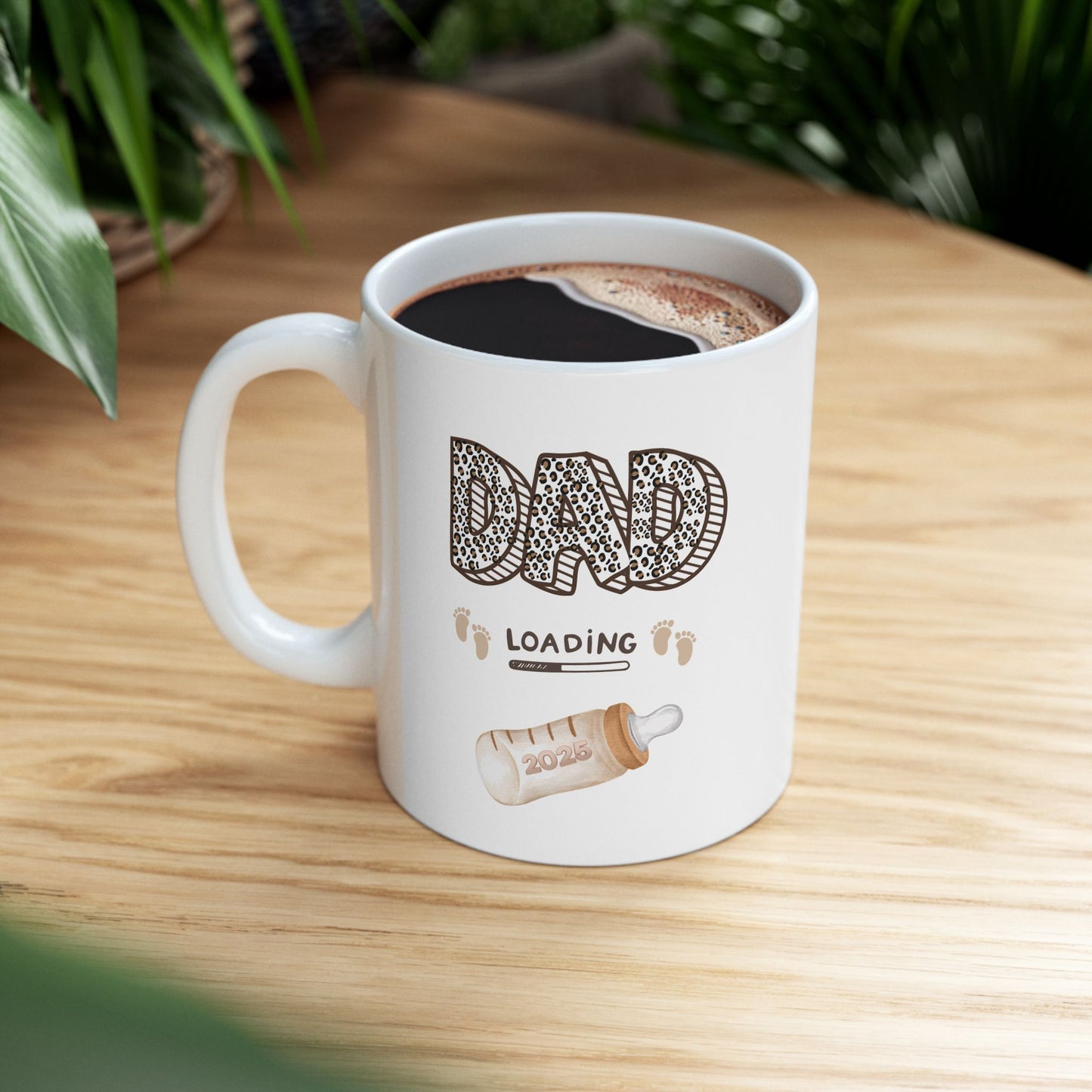 Cozy Ceramic Mug - Perfect for Coffee Lovers and New Dads