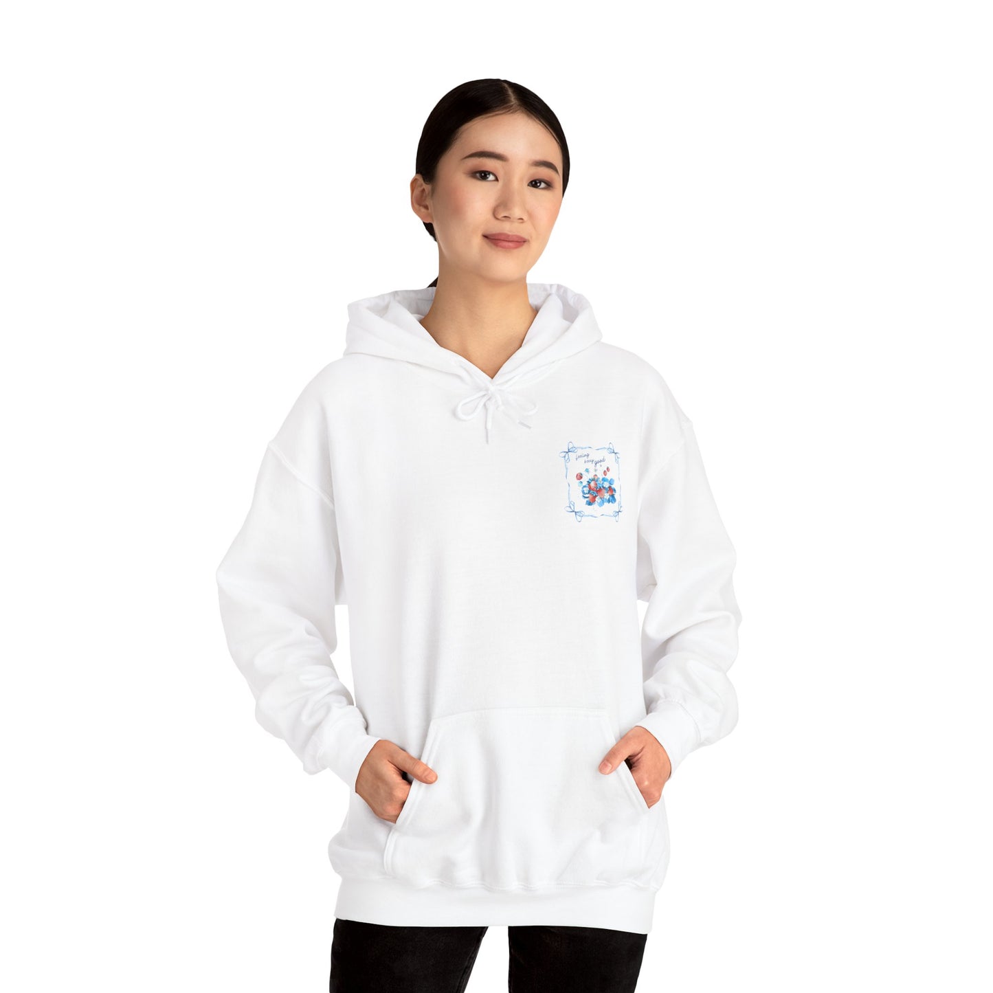 Feeling Good Floral Hoodie - Heavy Blend Sweatshirt