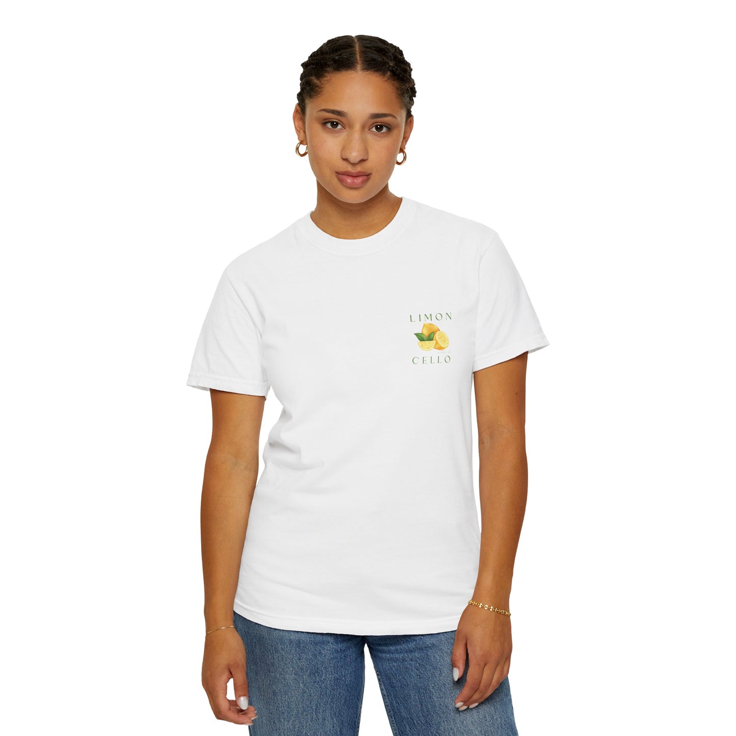 Limon Cello Unisex Garment-Dyed T-Shirt - Refreshing Citrus Graphic Tee