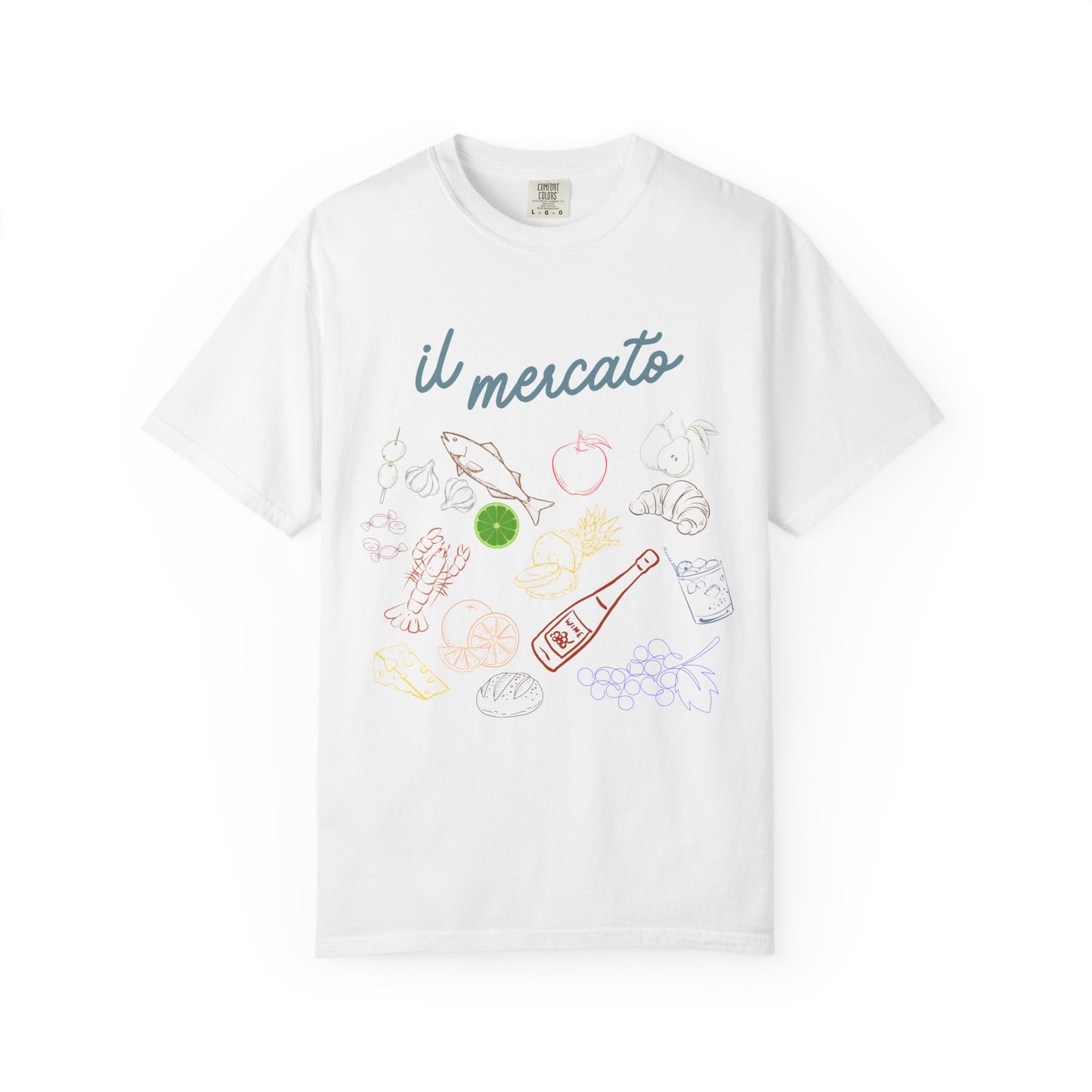 Il Mercato Garment-Dyed T-Shirt - Casual Foodie Tee