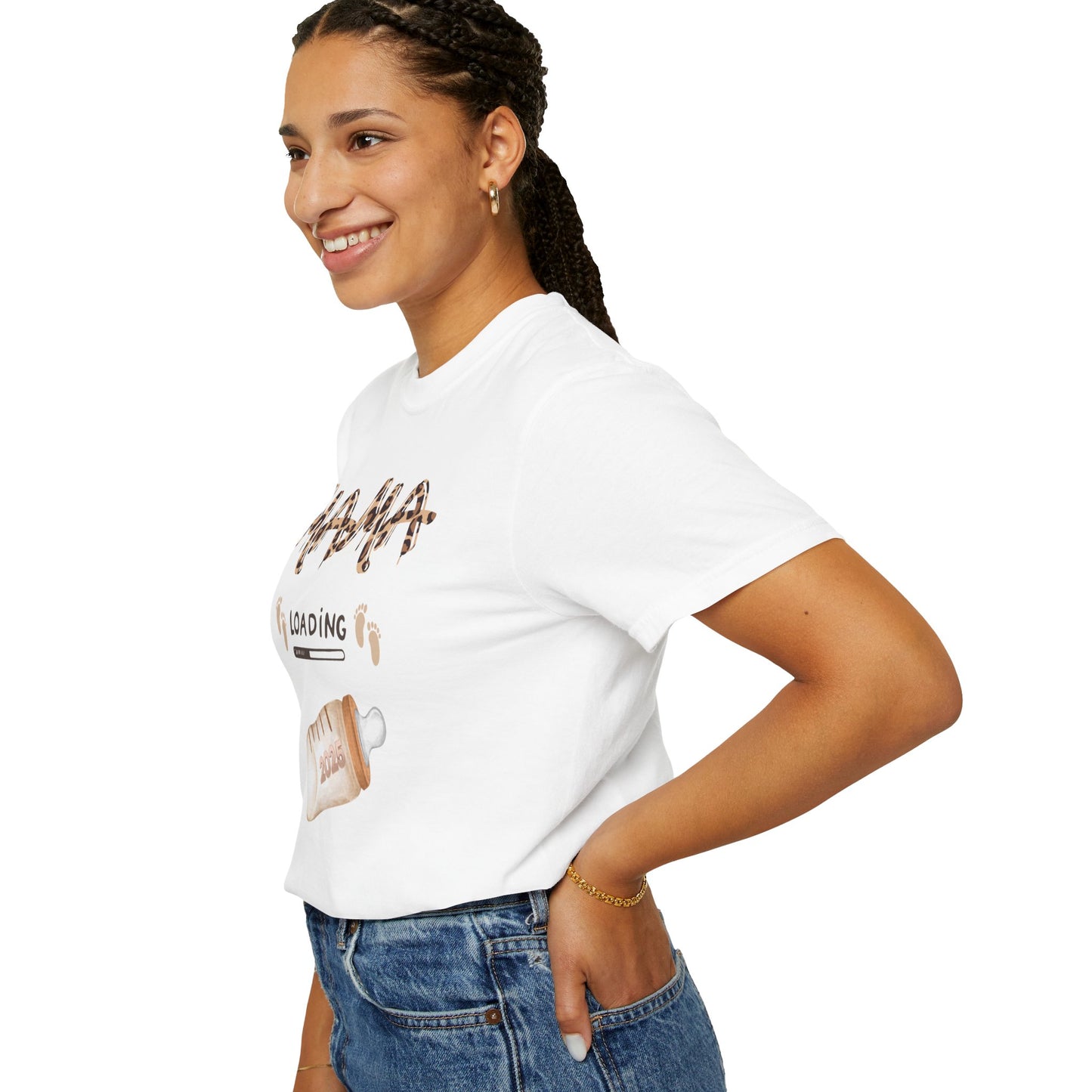 Mama Loading Garment-Dyed T-shirt | Expecting Mother Gift