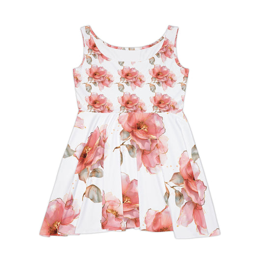 Floral Women's Skater Dress - Elegant Summer Outfit