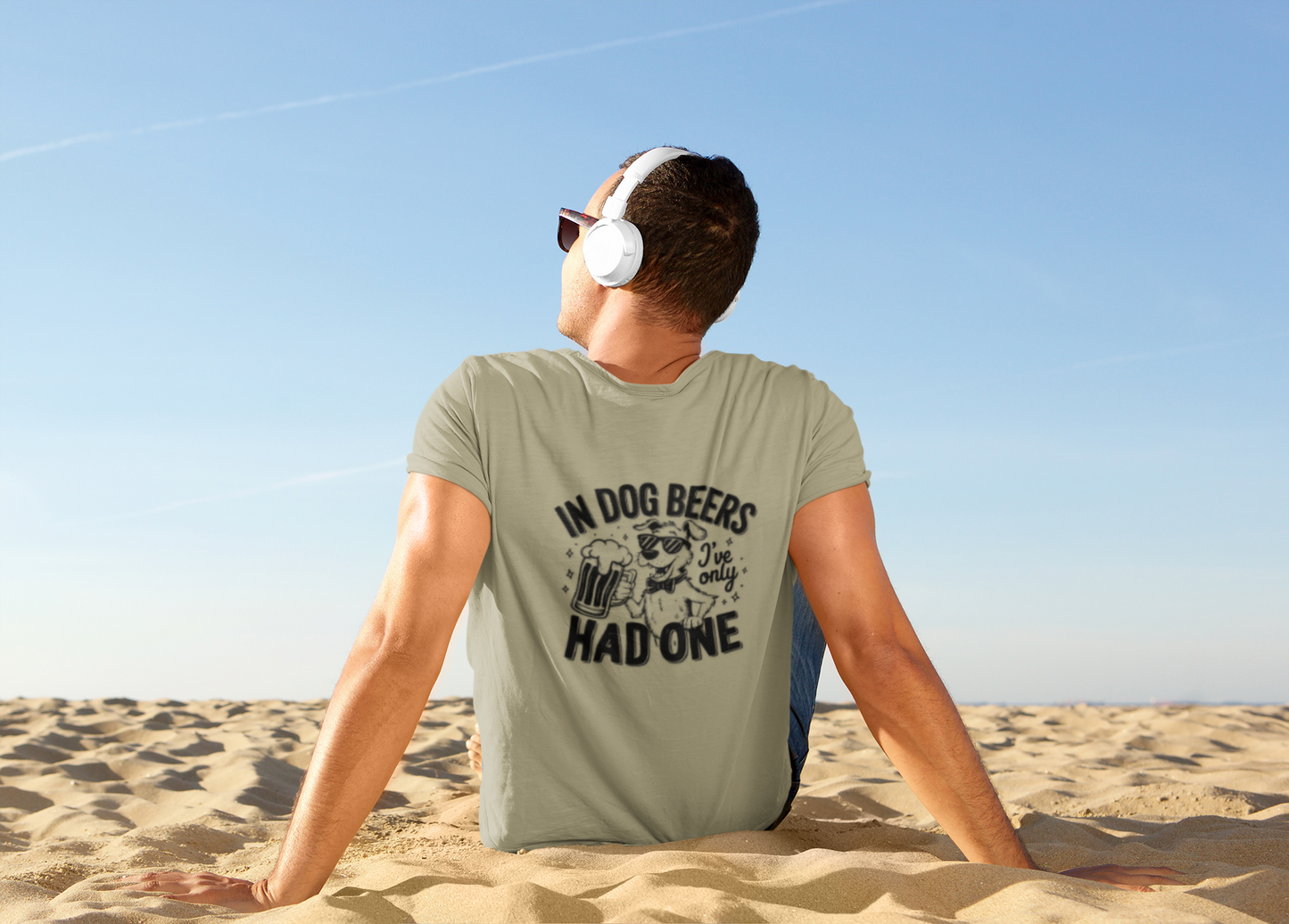 Funny Dog Lovers Unisex T-Shirt - "In Dog Beers I've Only Had One"