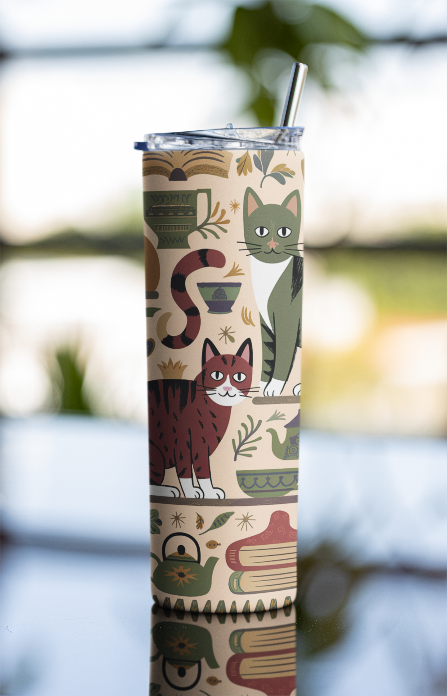 Elegant Feline 20oz Skinny Tumbler