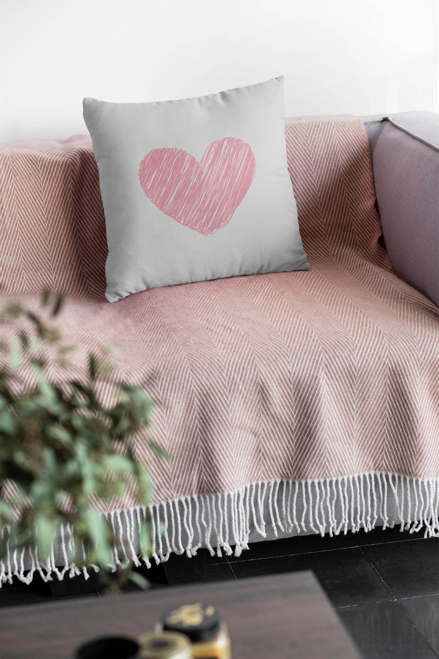 Custom Family Name Gray Throw Pillow – Personalized Home Decor with Last Name | Cozy Farmhouse Accent, Wedding Gift, Housewarming Keepsake