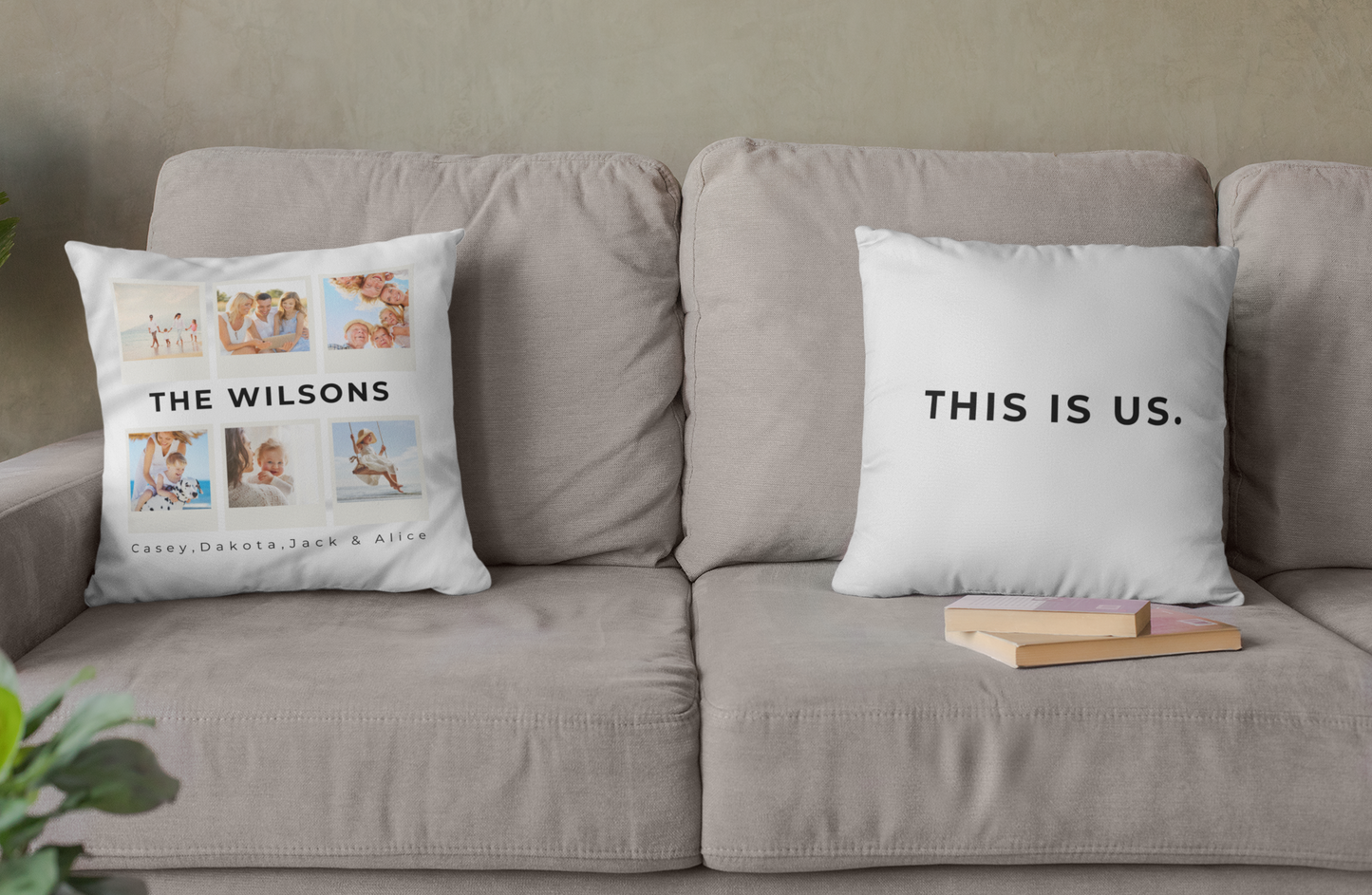 Custom Family Photo Pillow – Personalized Throw with 6 Pictures | Cozy Home Decor, Gift for Parents, Housewarming Keepsake