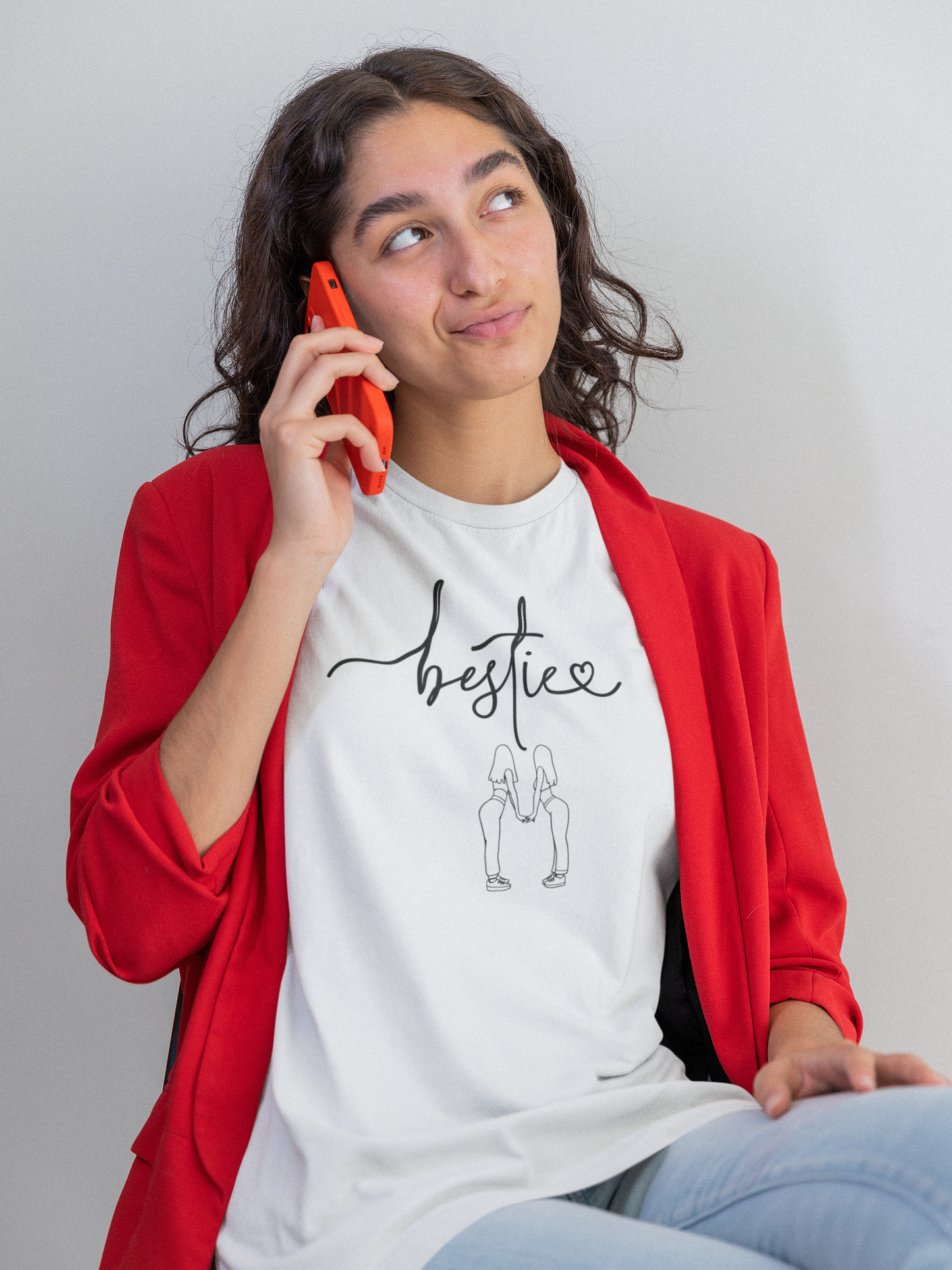 Bestie Nutrition Facts T-Shirt – Cute Work Bestie Gift for Her, Funny Best Friend Shirt, Double-Sided Graphic Tee, Unisex Comfort Fit