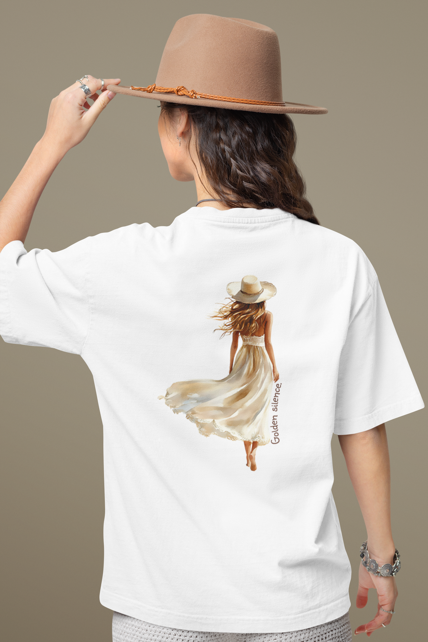 Custom Boho Chic T-Shirt | Watercolor Design | Personalized with Quote, Name & Location | Front or Back Print | Gift for Her