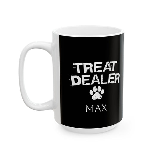 'Treat Dealer' Ceramic Mug - Perfect Gift for Pet Lovers