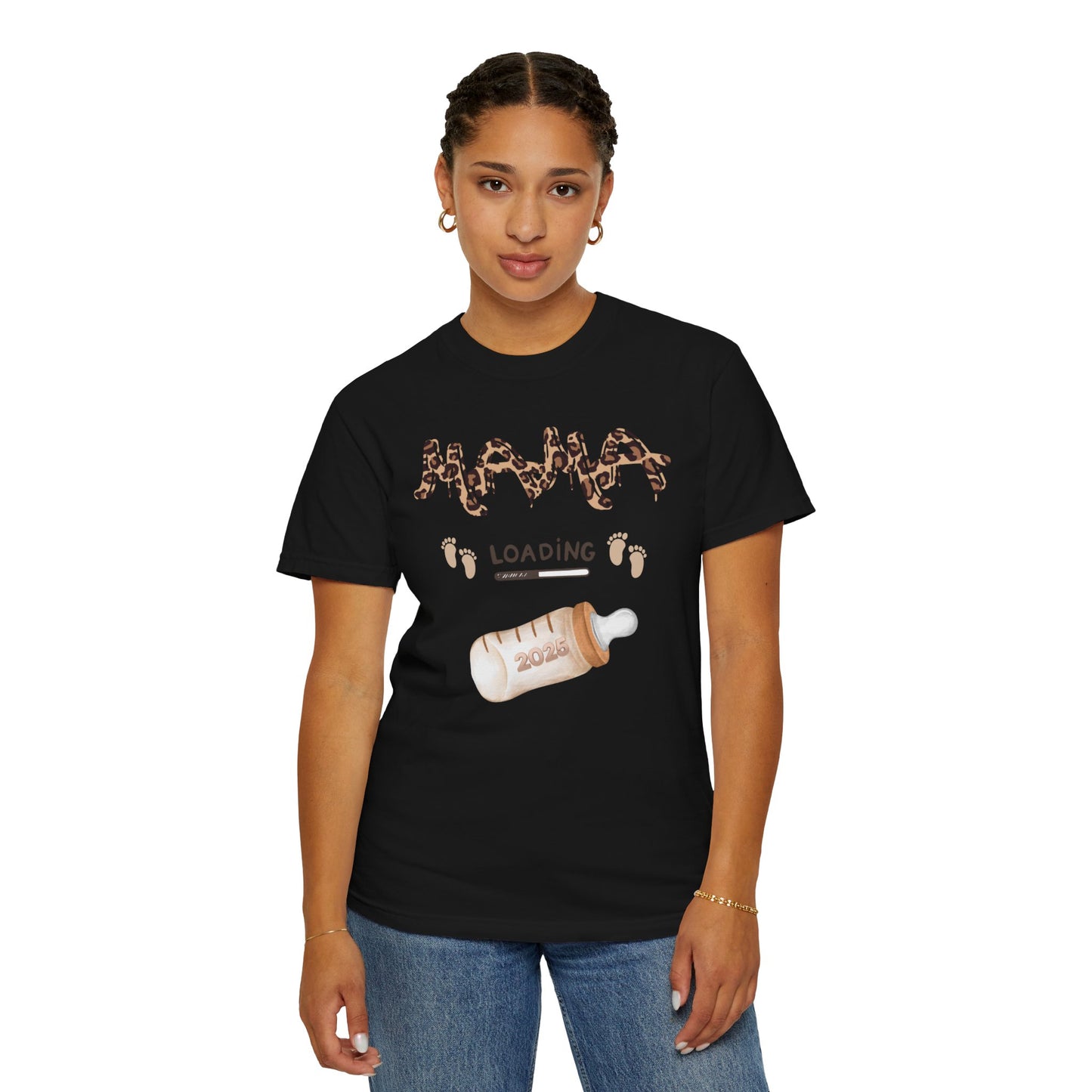 Mama Loading Garment-Dyed T-shirt | Expecting Mother Gift