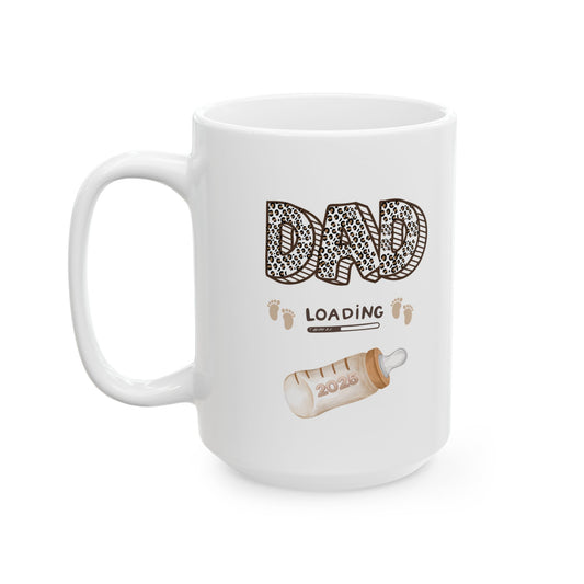 Cozy Ceramic Mug - Perfect for Coffee Lovers and New Dads