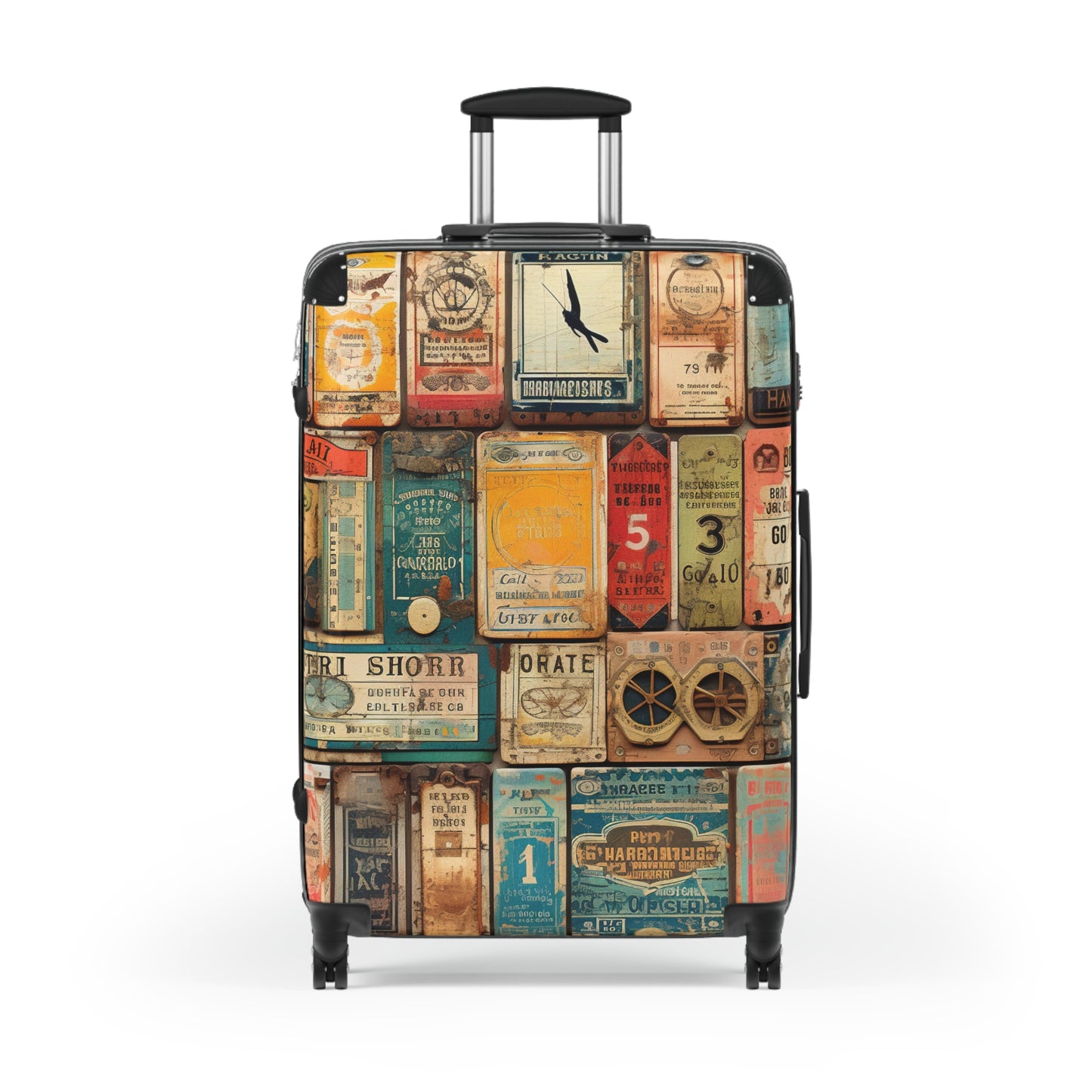 Vintage Travel Suitcase - Perfect for Adventure Lovers, Gift for Travelers, Bohemian Luggage, Unique Design, Retro Style