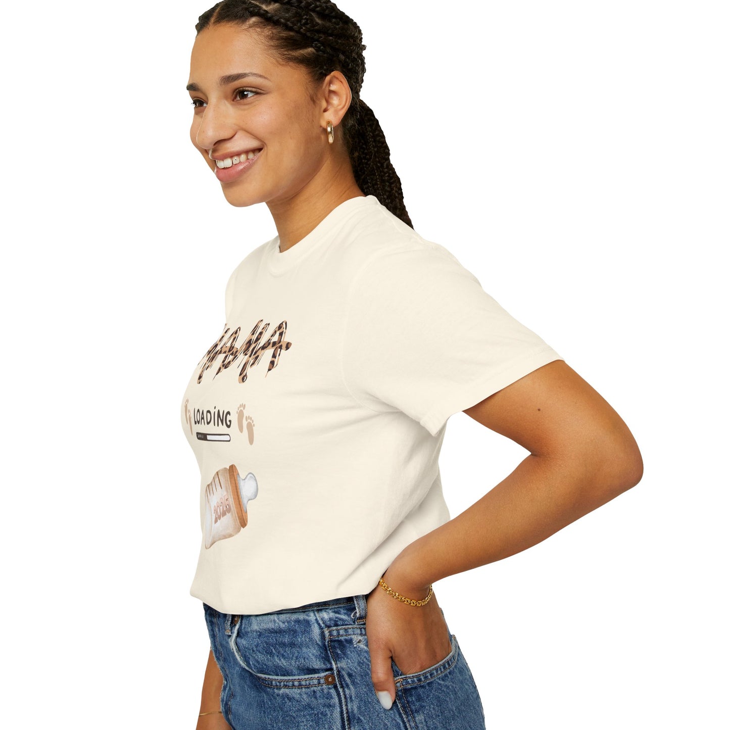 Mama Loading Garment-Dyed T-shirt | Expecting Mother Gift