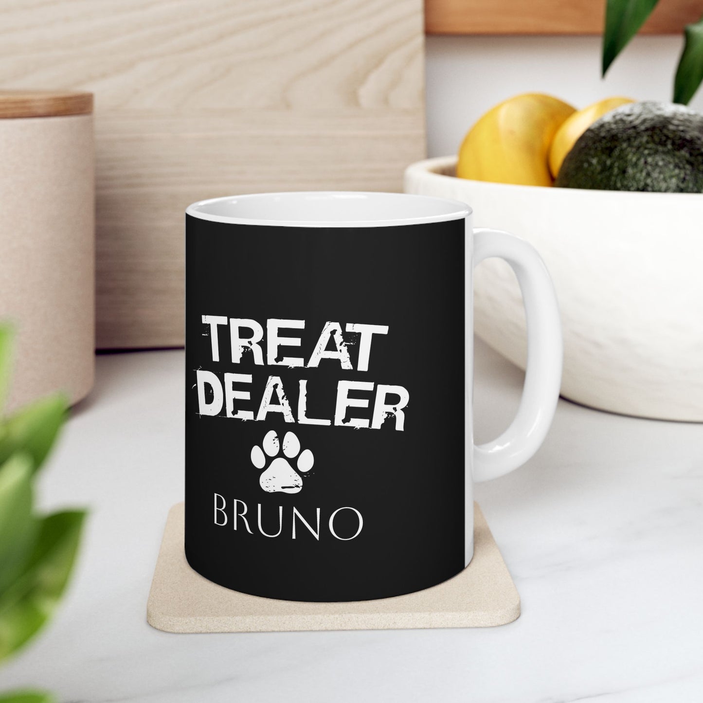 'Treat Dealer' Ceramic Mug - Perfect Gift for Pet Lovers