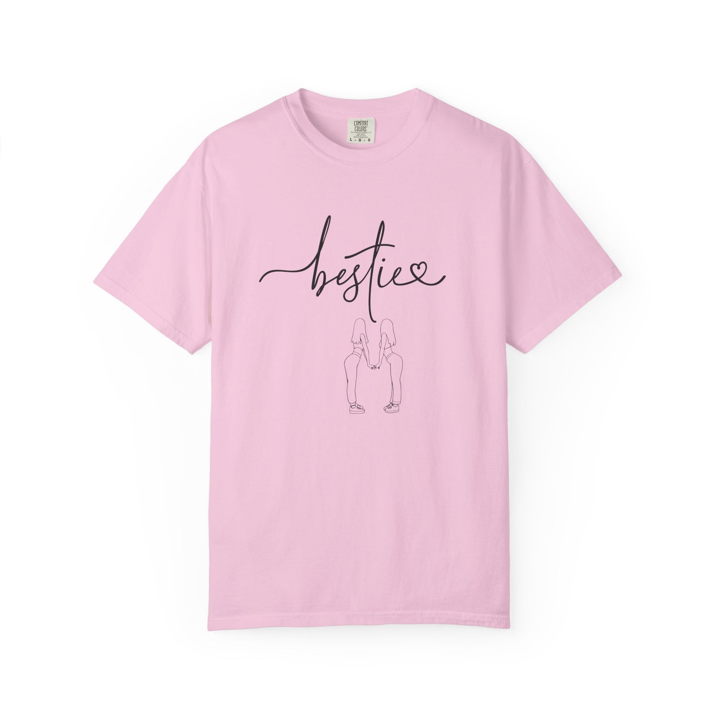 Bestie Nutrition Facts T-Shirt – Cute Work Bestie Gift for Her, Funny Best Friend Shirt, Double-Sided Graphic Tee, Unisex Comfort Fit