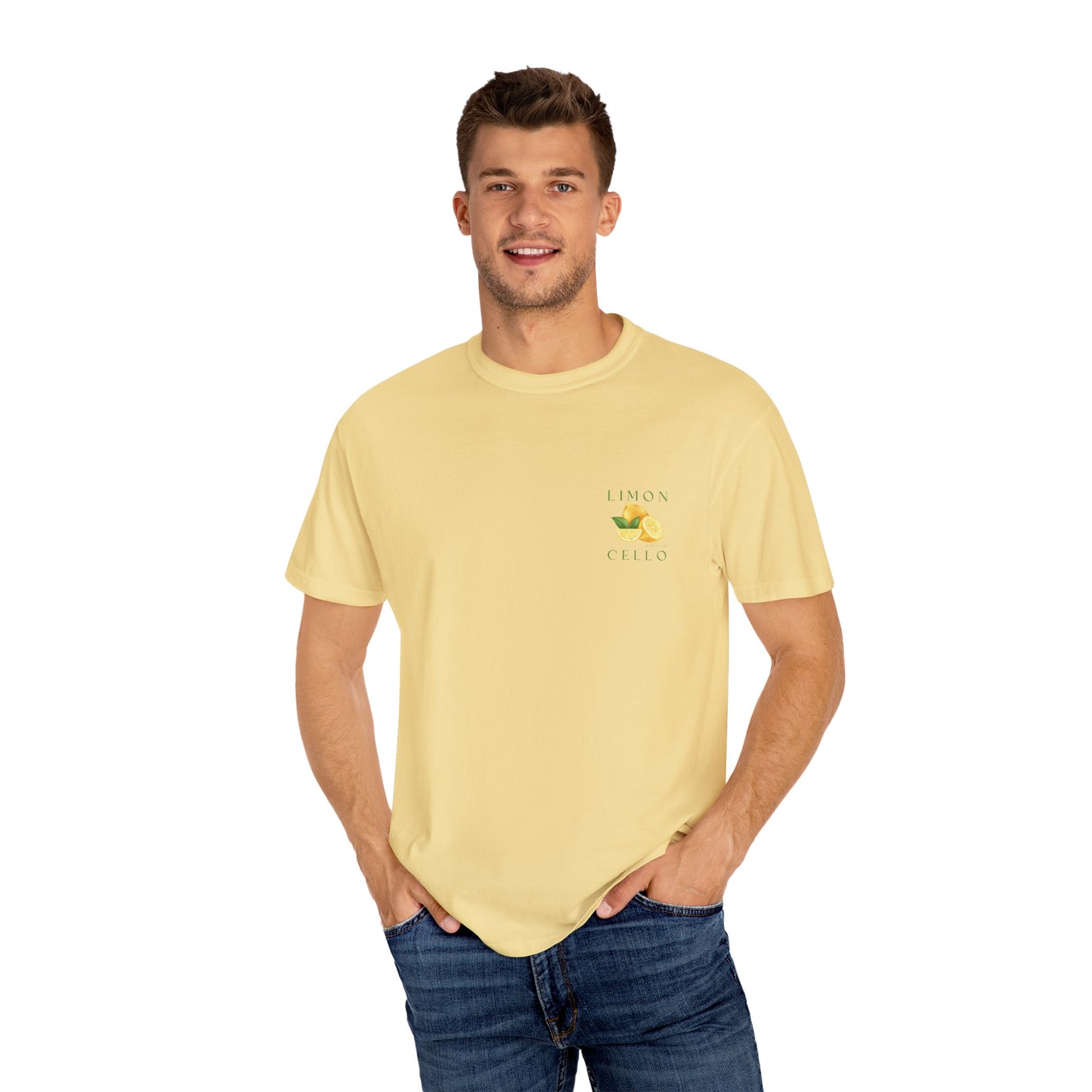 Limon Cello Unisex Garment-Dyed T-Shirt - Refreshing Citrus Graphic Tee
