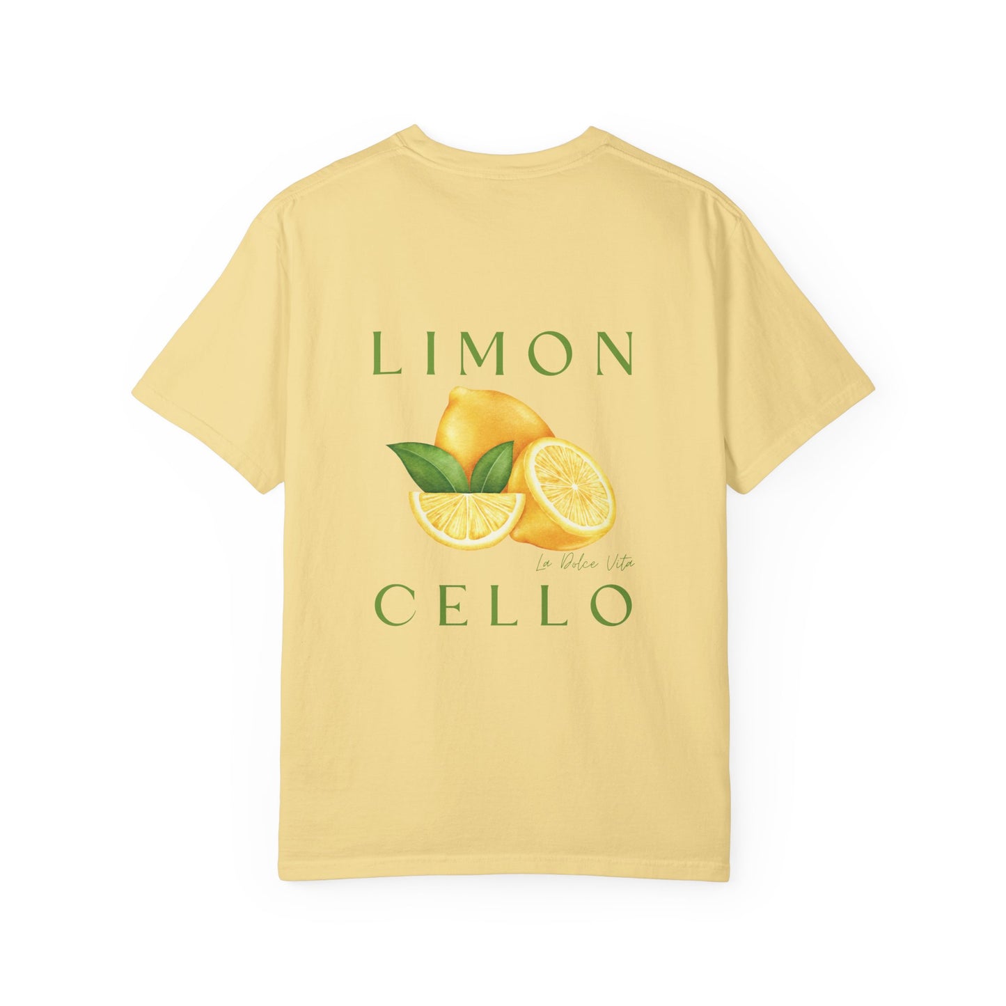 Limon Cello Unisex Garment-Dyed T-Shirt - Refreshing Citrus Graphic Tee
