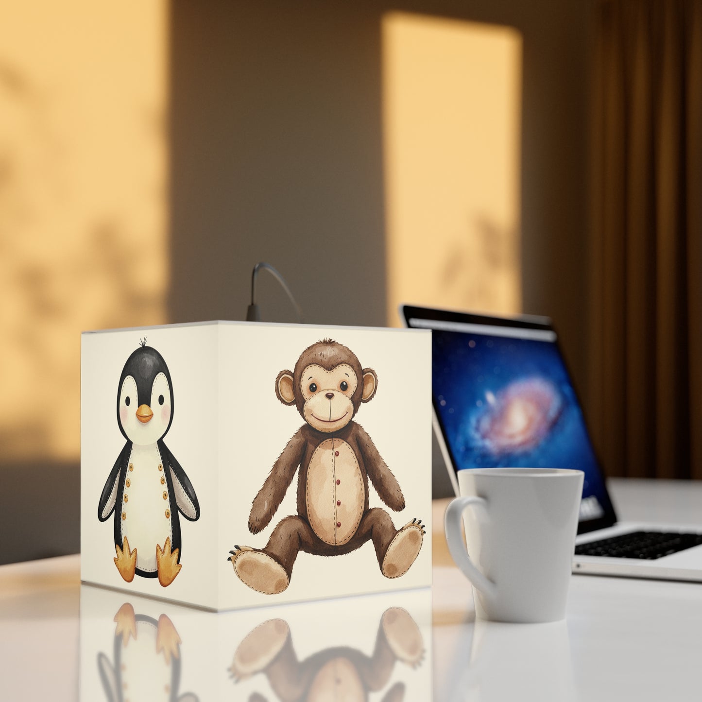 Cute Animals Light Cube Lamp - Kids' Room Decor
