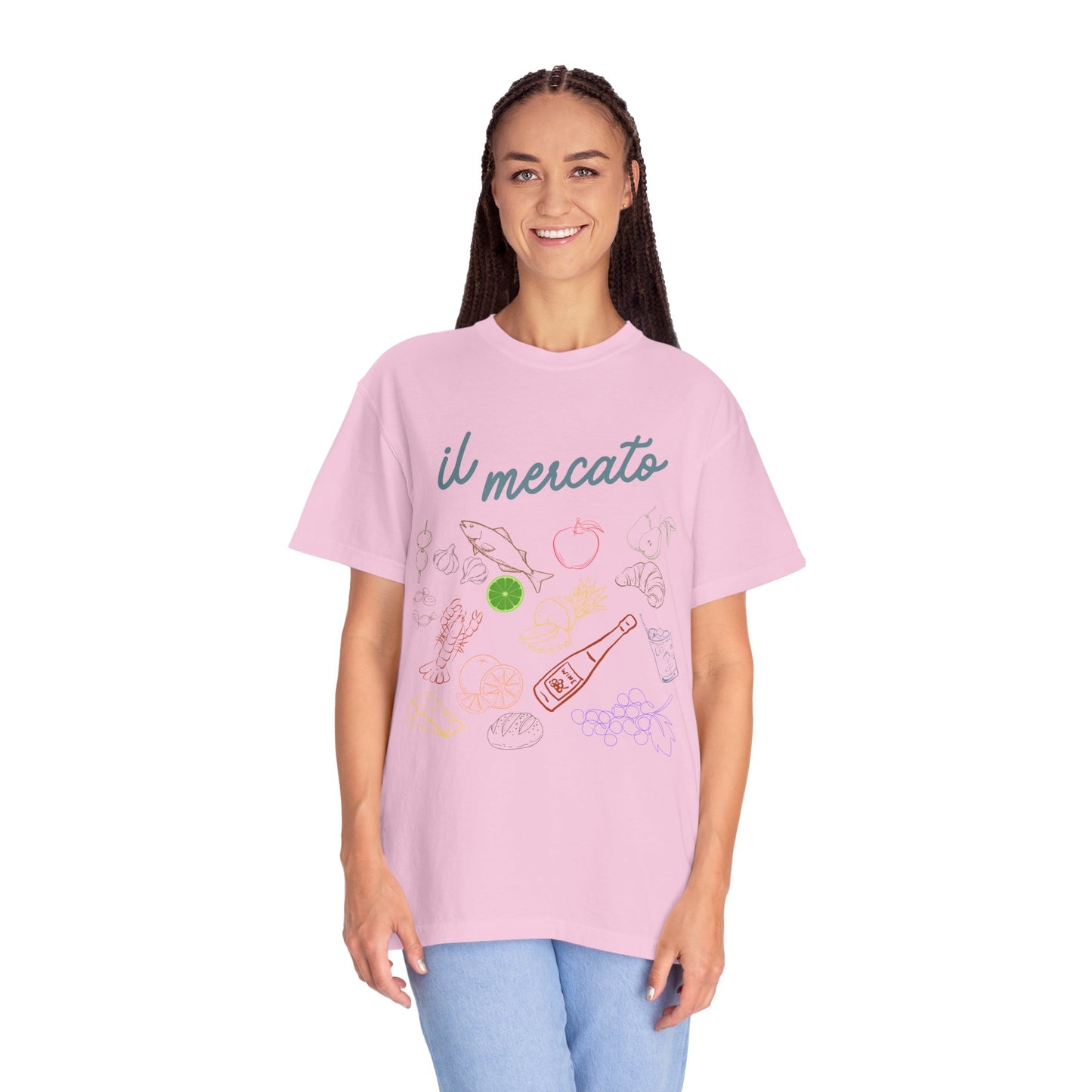Il Mercato Garment-Dyed T-Shirt - Casual Foodie Tee
