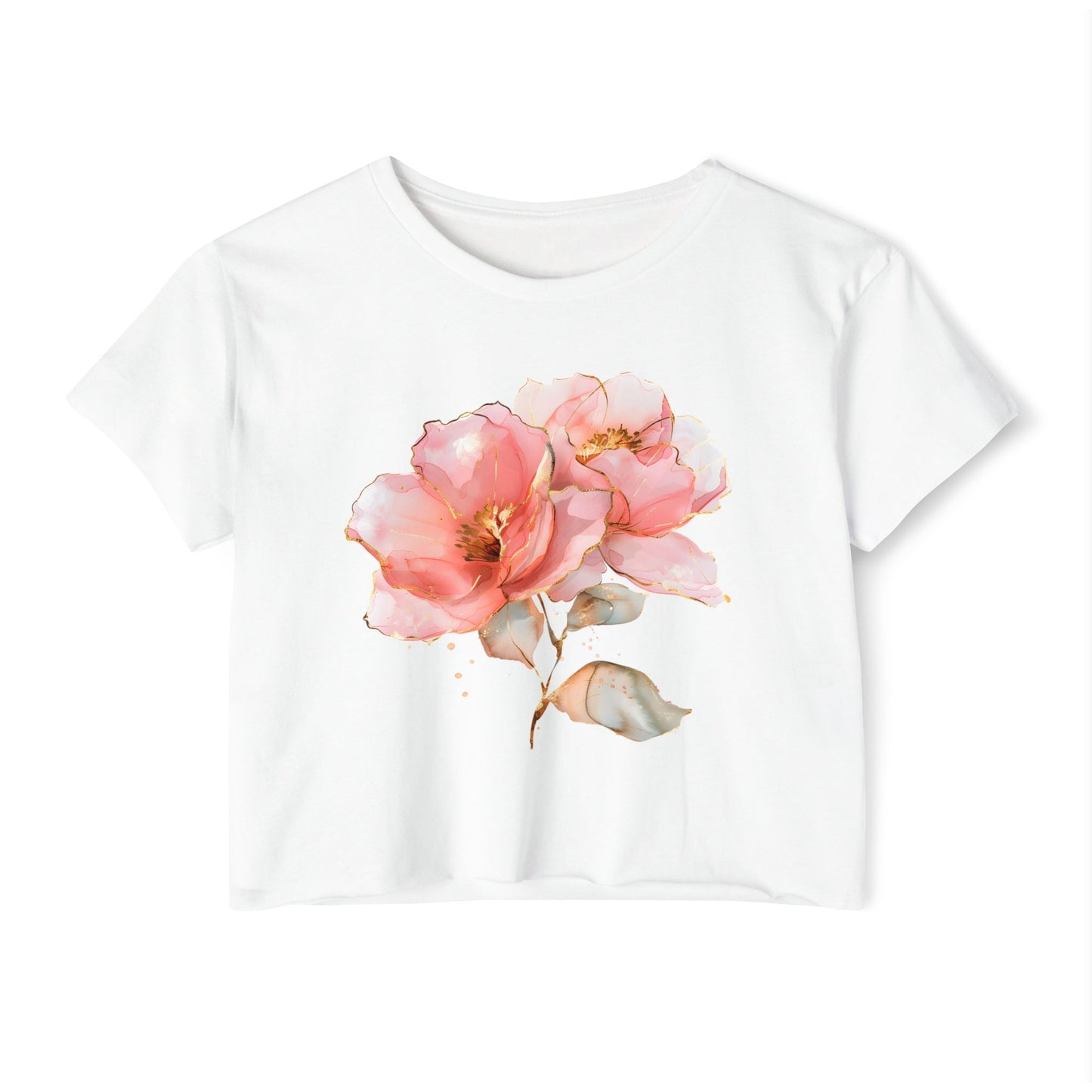 Floral Women's Festival Crop Top - Perfect for Summer Celebrations
