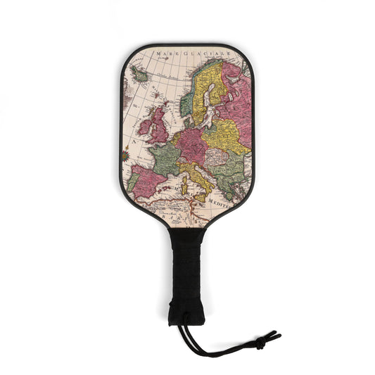 Vintage Map Pickleball Paddle Set - Perfect Gift for Sports Lovers
