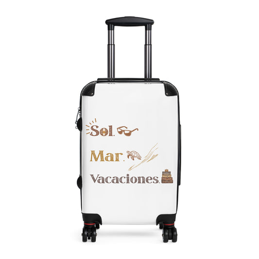 Stylish Travel Suitcase with Tropical Vibes - Perfect for Vacation Adventures!