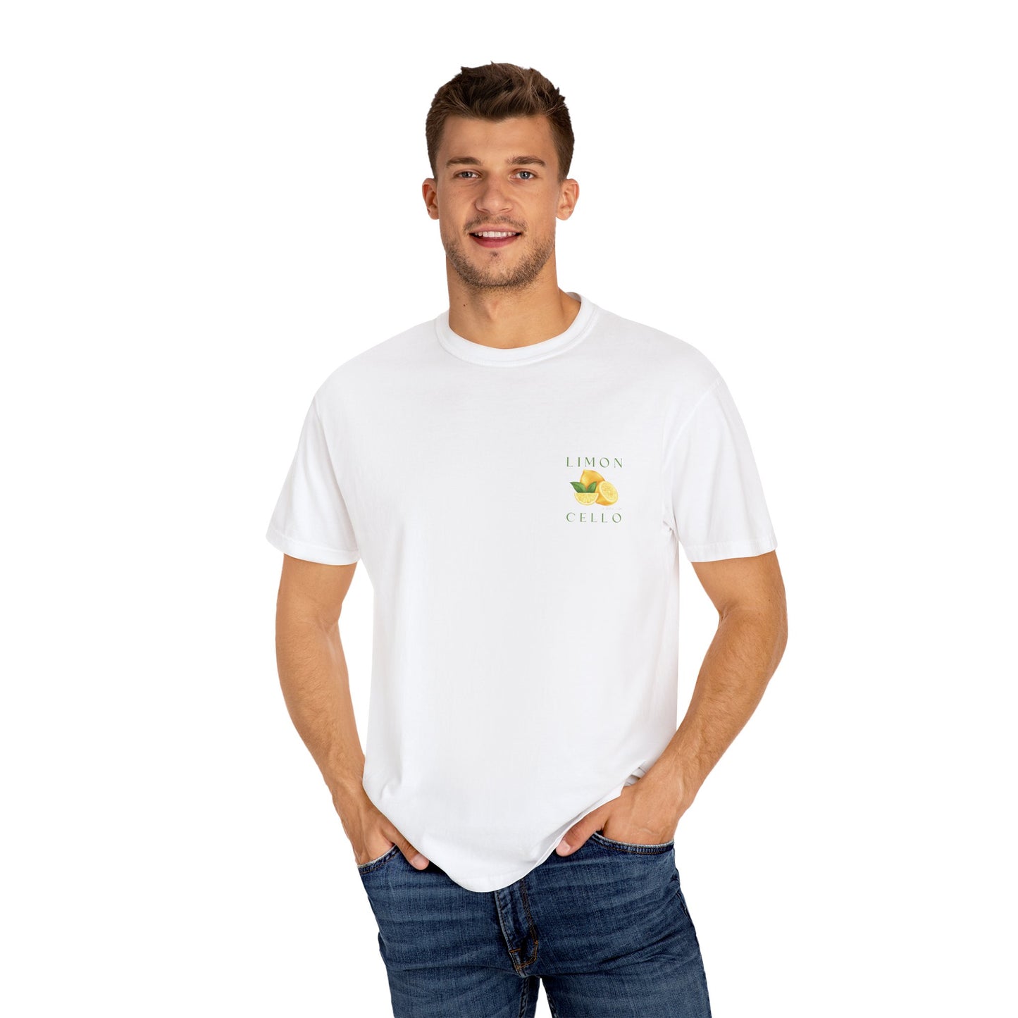 Limon Cello Unisex Garment-Dyed T-Shirt - Refreshing Citrus Graphic Tee