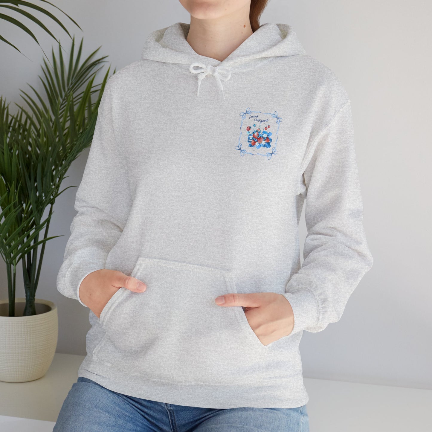 Feeling Good Floral Hoodie - Heavy Blend Sweatshirt